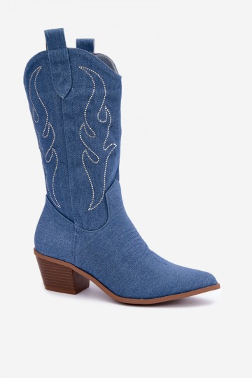 Denim stiilis potisaapad konts ja dekoratsiooniga Perella