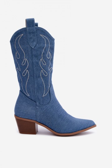 Denim stiilis potisaapad konts ja dekoratsiooniga Perella 2