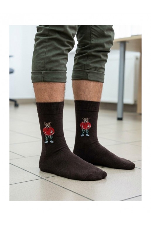 Šokolaadi pruuni meeste sokid Meškiukai IN Bluzie