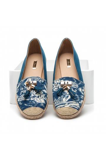 Espadrillid Jeans Blue Suede BL22-520BL 2