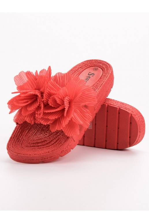 Punased Plätud lilledega BAT_CK88R  - 2 Punased Plätud lilledega BAT_CK88R  - 2