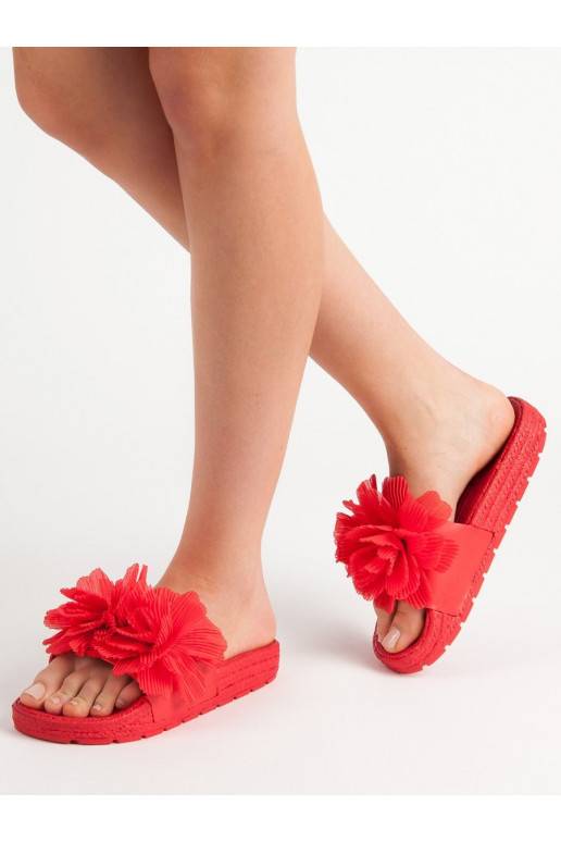 Punased Plätud lilledega BAT_CK88R  - 4 Punased Plätud lilledega BAT_CK88R  - 4