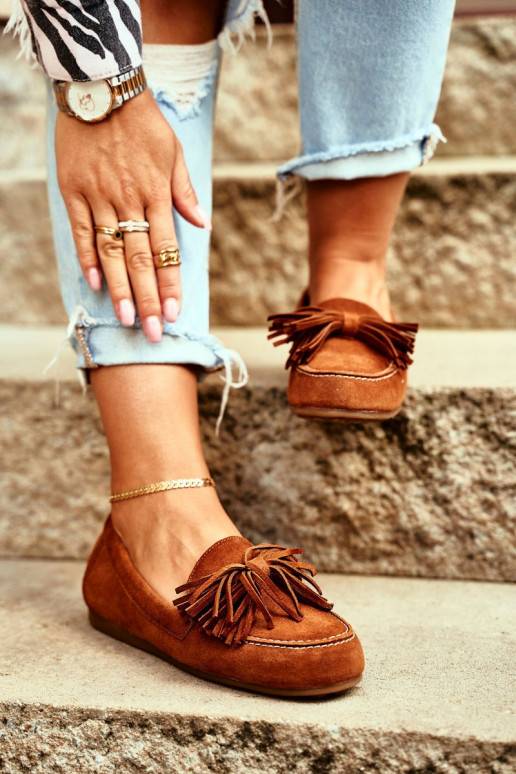 Mokasīni  Dabīgas ādas brūnas krāsas... Mokasīni  Dabīgas ādas brūnas krāsas...