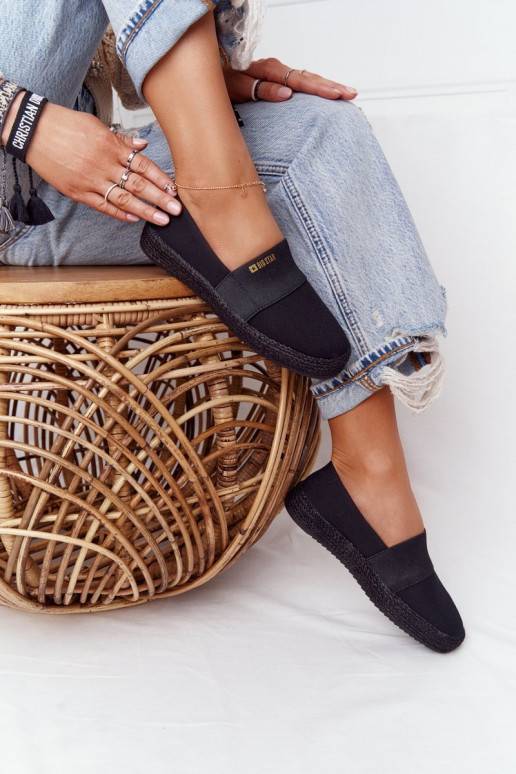 Espadrilės juodos spalvos Espadrilės juodos spalvos