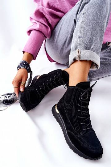 Seemisnakhsed sportliku stiiliga Sneakers tüüpi jalanõud mustad Chocci 2
