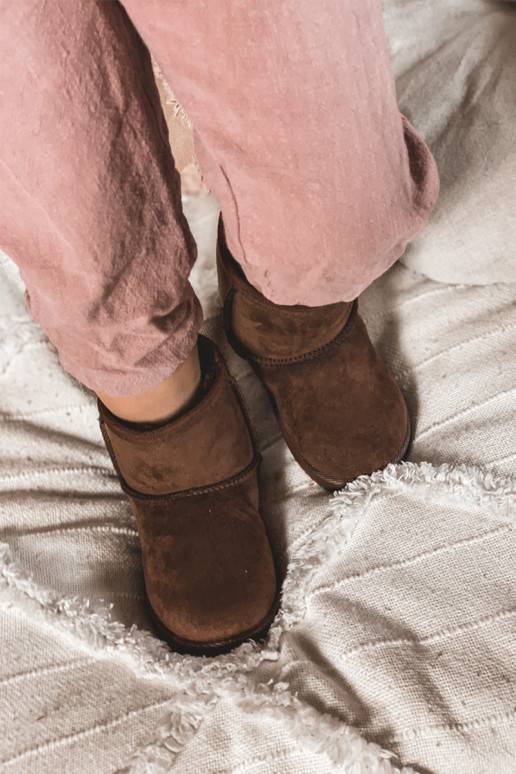 Laste talvesaapad pruunid värvi Gooby Laste talvesaapad pruunid värvi Gooby