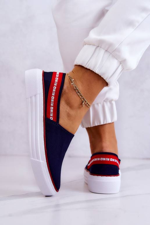 Spordijalatsid Slip On Big Star JJ276009 Sinist värvi-runased