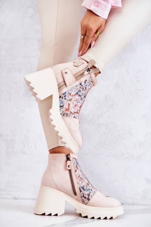 Naiste poolsaapad beeži värvi Naiste poolsaapad beeži värvi