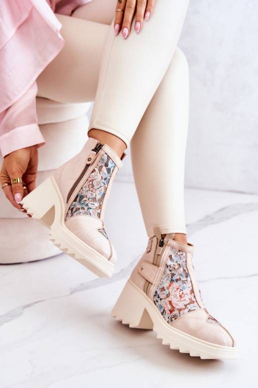 Naiste poolsaapad beeži värvi Naiste poolsaapad beeži värvi