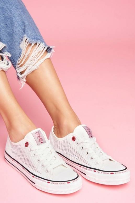 Naiste saapad Cross Jeans valget värvi Naiste saapad Cross Jeans valget värvi