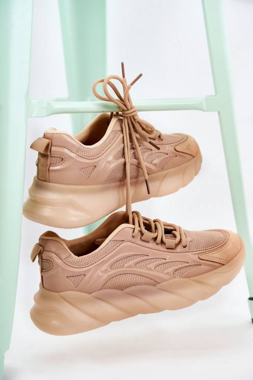 Moekad spordijalatsid Sneakers tüüpi jalanõud beeži värvi Sollero
