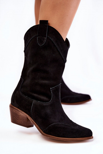 seemisnakhsed pika säärega saapad   Shoes mustad
