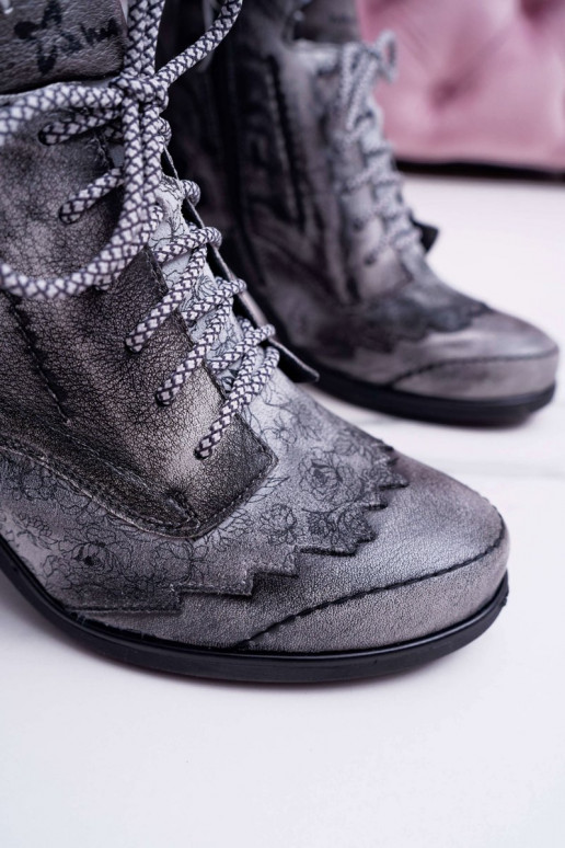 Naiste poolsaapad  Halli värvi Naiste poolsaapad  Halli värvi