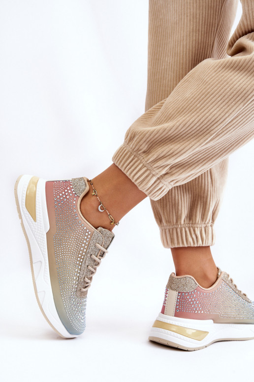 Sneakers tüüpi jalanõud säravate kristallidega Mitmevärvilised Raiden
