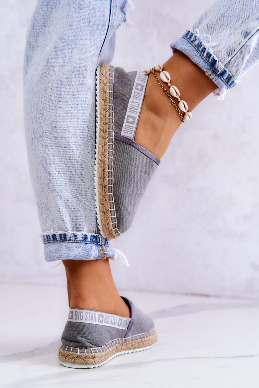 Riidest espadrillid  Big Star JJ274876 Halli värvi