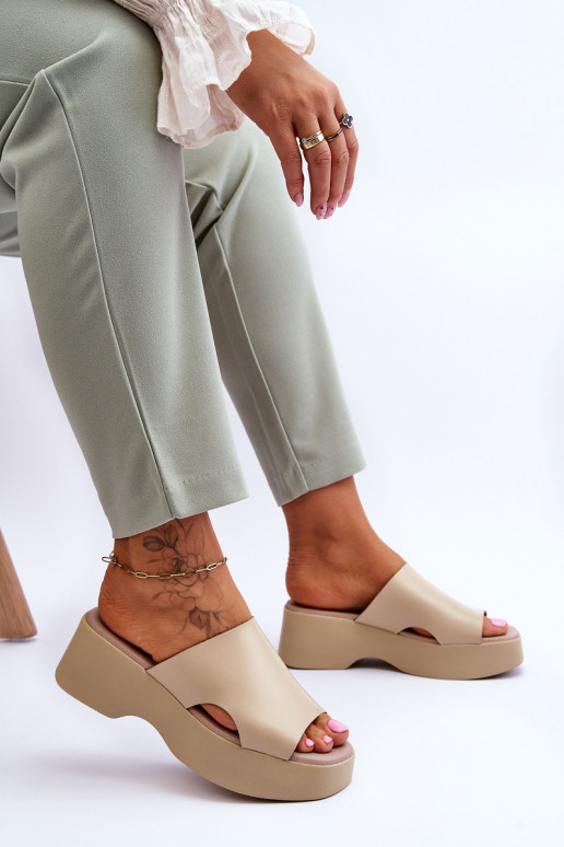 Sussid platvormiga beeži värvi Lucami