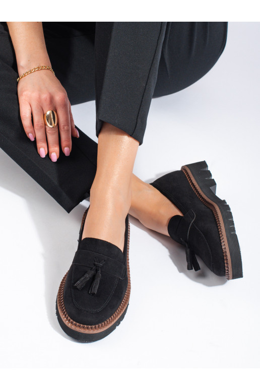 Seemisnakhsed mokassiinid Vinceza Mustad