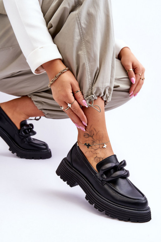 Mokassiinid jalatsid Big Star mustad Mokassiinid jalatsid Big Star mustad