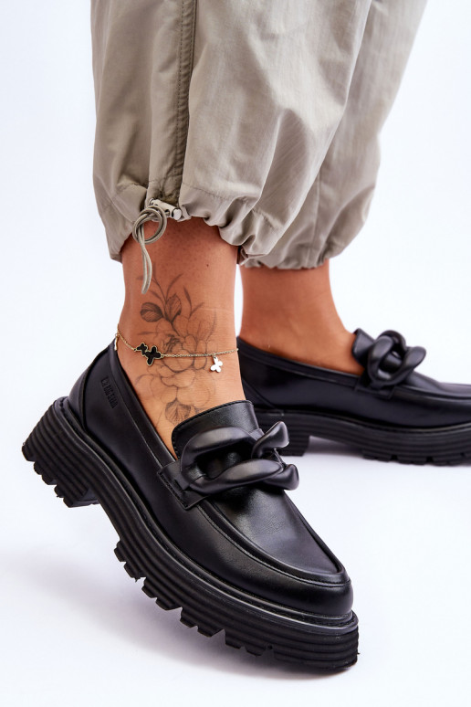 Mokassiinid jalatsid Big Star mustad Mokassiinid jalatsid Big Star mustad