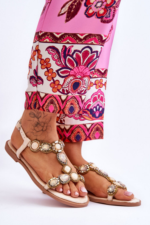 Seemisnahast lamedad sandaalid  beeži... Seemisnahast lamedad sandaalid  beeži...