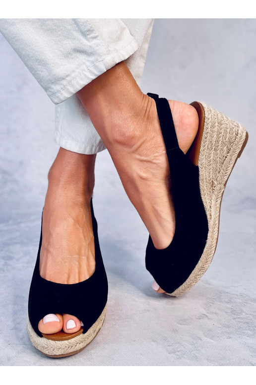 Espadrillid open toe  NEVIL BLACK