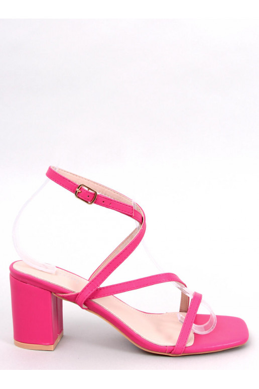 Stiilsed kõrge kontsaga sandaalid THERESA tumeroosad värvi