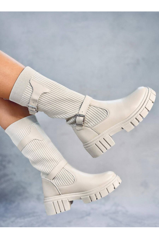 pika säärega saapad  RHEA BEIGE