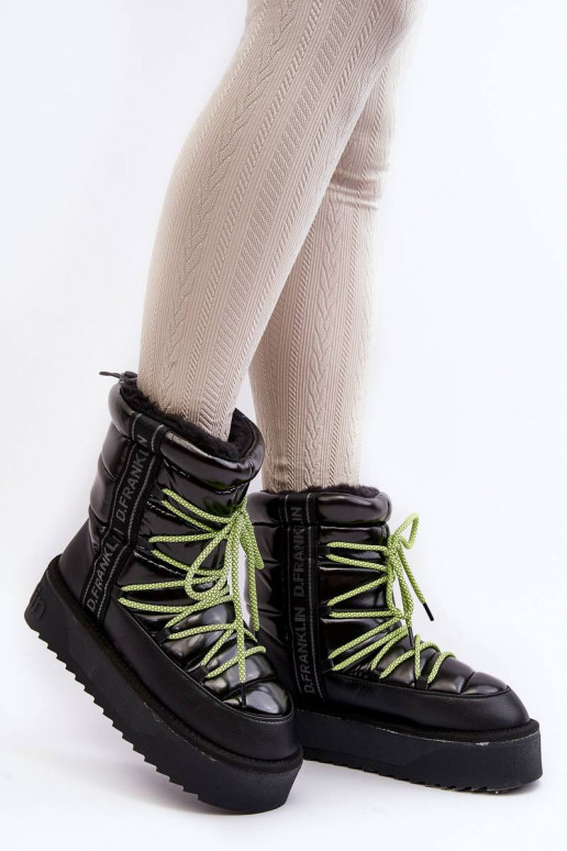 Nööpidega lumesaapad D.Franklin mustad