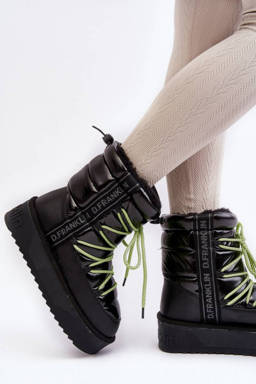 Nööpidega lumesaapad D.Franklin mustad