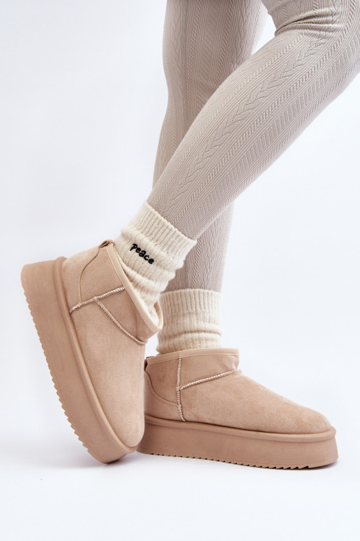 Nööpidega lumesaapad  beeži värvi... Nööpidega lumesaapad  beeži värvi...