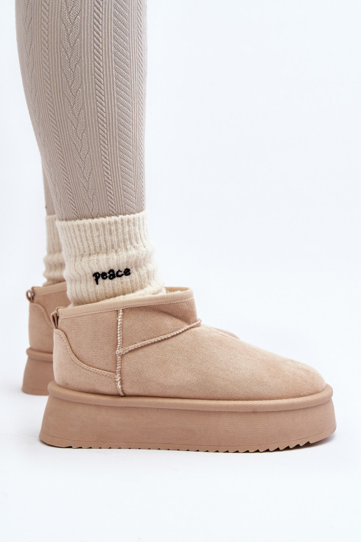 Nööpidega lumesaapad  beeži värvi... Nööpidega lumesaapad  beeži värvi...