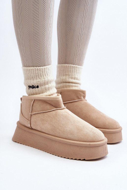 Nööpidega lumesaapad  beeži värvi... Nööpidega lumesaapad  beeži värvi...