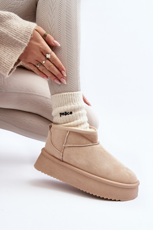 Nööpidega lumesaapad  beeži värvi... Nööpidega lumesaapad  beeži värvi...