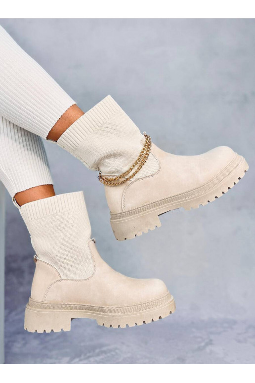 Elastse pealsega saapad JESSE BEIGE