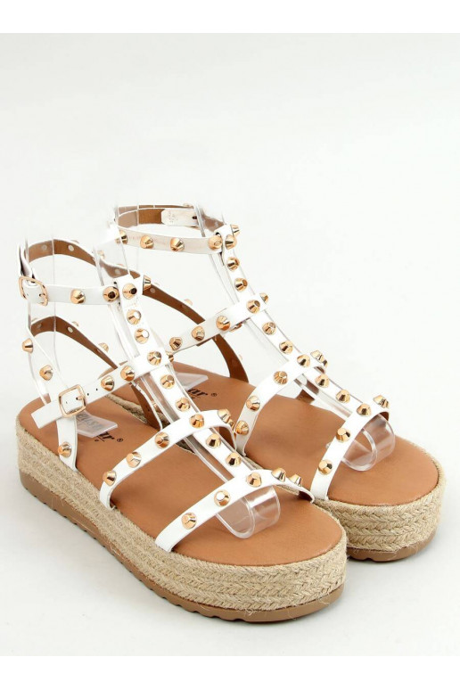 Sandaalid espadrillid neetidega ALIZE WHITE