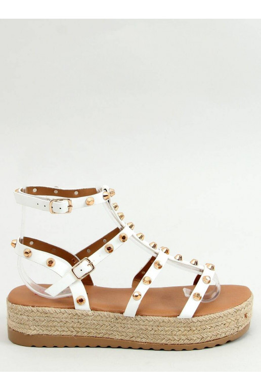 Sandaalid espadrillid neetidega ALIZE WHITE