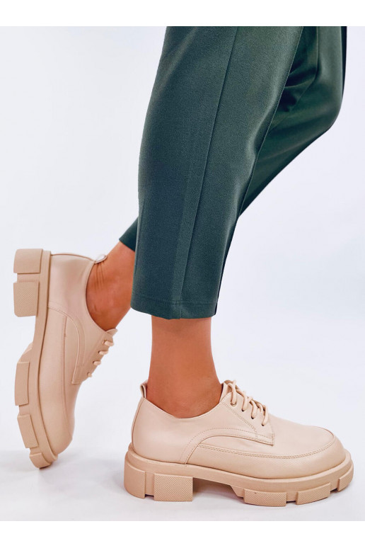 Mokassiinid tõstetud tald UNNA BEIGE