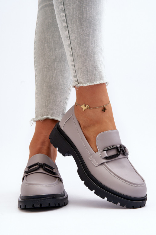 Mokassiinid  Halli värvi Imbleria