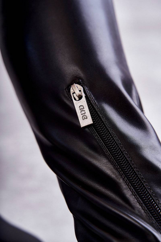 pika säärega saapad  GOE KK2N4024 mustad pika säärega saapad  GOE KK2N4024 mustad