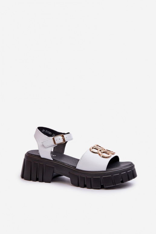 Naistesandaalid  valget värvi Vinceza Naistesandaalid  valget värvi Vinceza