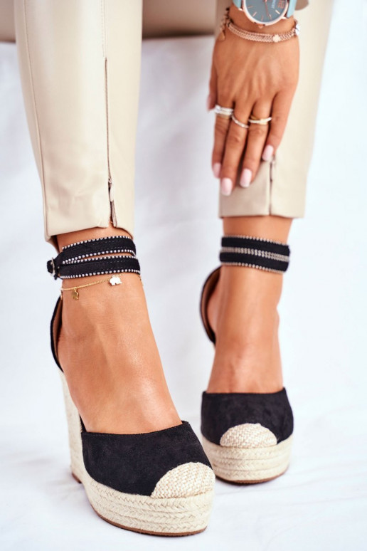 Sandaalid espadrillid  DEBEVE BLACK