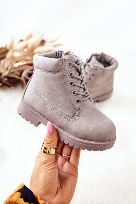 Laste jalanõud tõmblukuga Halli värvi