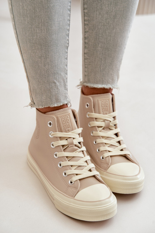 naiste saapad voodriga eko-nahast beeži värvi Big Star OO274934 naiste saapad voodriga eko-nahast beeži värvi Big Star OO274934