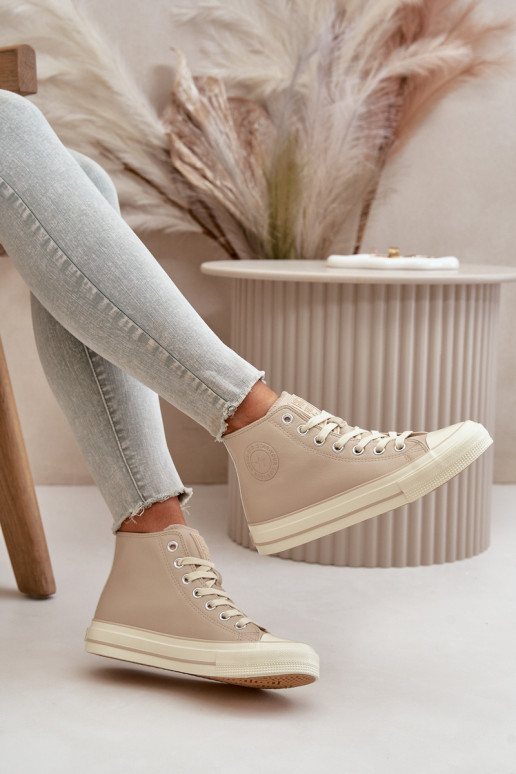 naiste saapad voodriga eko-nahast beeži värvi Big Star OO274934 naiste saapad voodriga eko-nahast beeži värvi Big Star OO274934