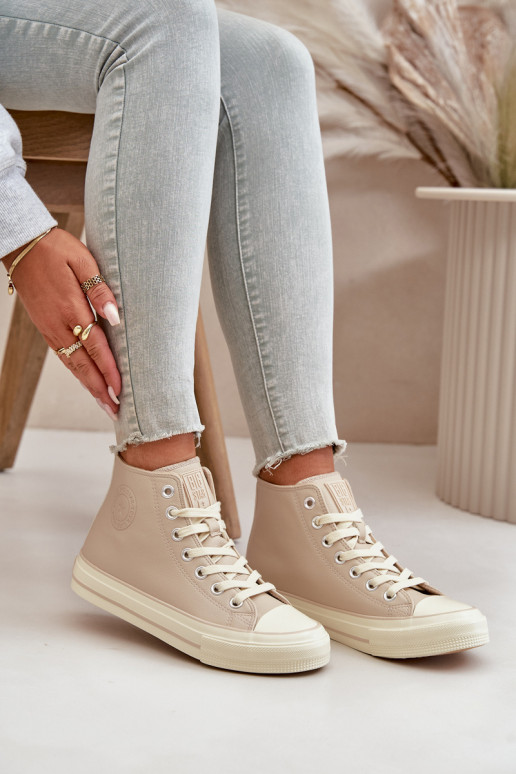 naiste saapad voodriga eko-nahast beeži värvi Big Star OO274934 naiste saapad voodriga eko-nahast beeži värvi Big Star OO274934