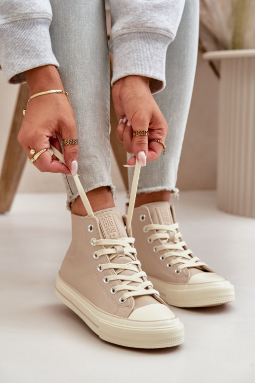 naiste saapad voodriga eko-nahast beeži värvi Big Star OO274934 naiste saapad voodriga eko-nahast beeži värvi Big Star OO274934