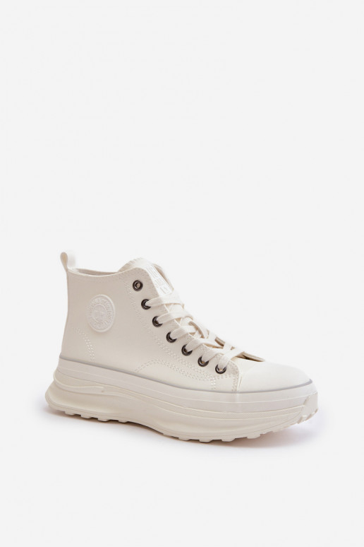 naiste saapad platvormiga Eko Pealhk Big Star OO274064 valget värvi