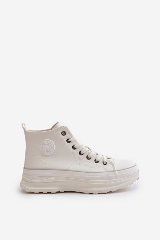 naiste saapad platvormiga Eko Pealhk Big Star OO274064 valget värvi