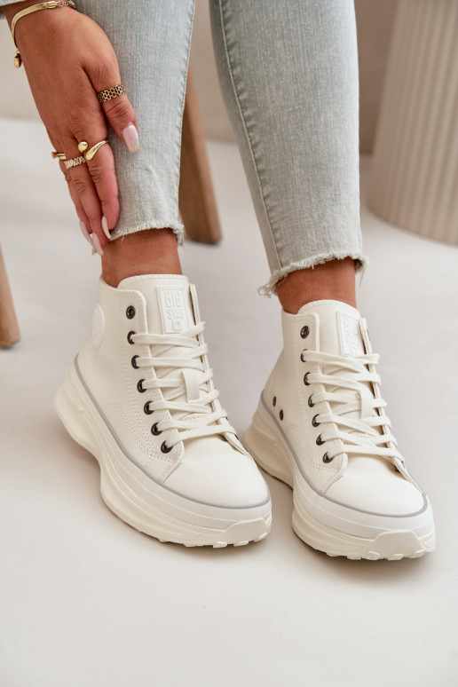 naiste saapad platvormiga Eko Pealhk Big Star OO274064 valget värvi