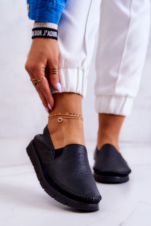 Slip-on mudeli poolsaapad mustad Slip-on mudeli poolsaapad mustad